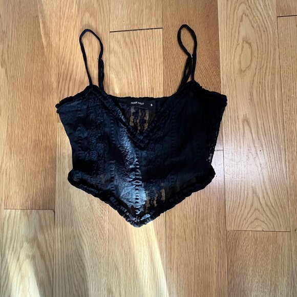 TIGER MIST Lace Crop Corset Top Size Small - Picture 8 of 9